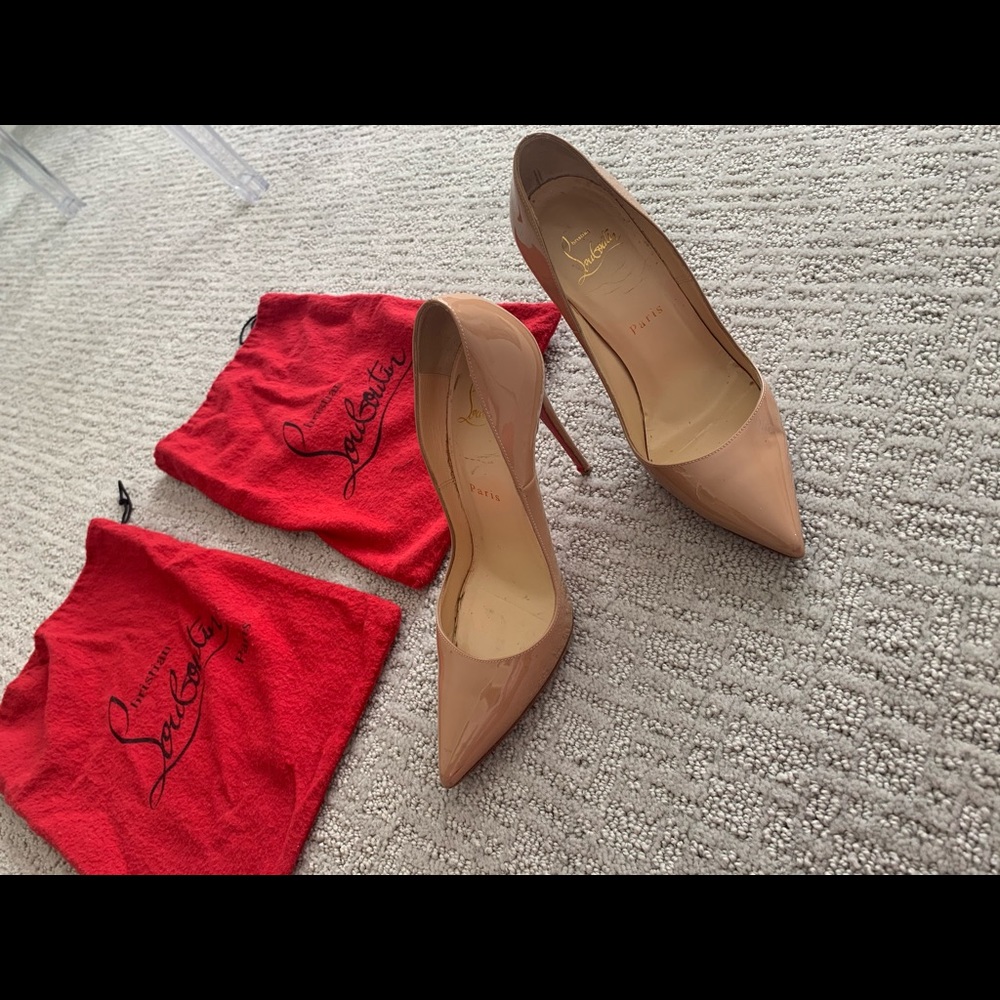 So Kate Louboutin Nude Heels